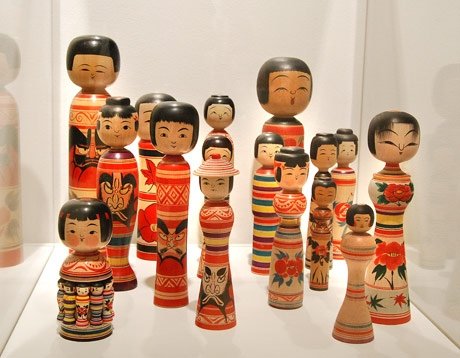 traditional kokeshi dolls