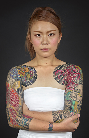 Tattoo by Horikiku. Photo by Kip Fulbeck.